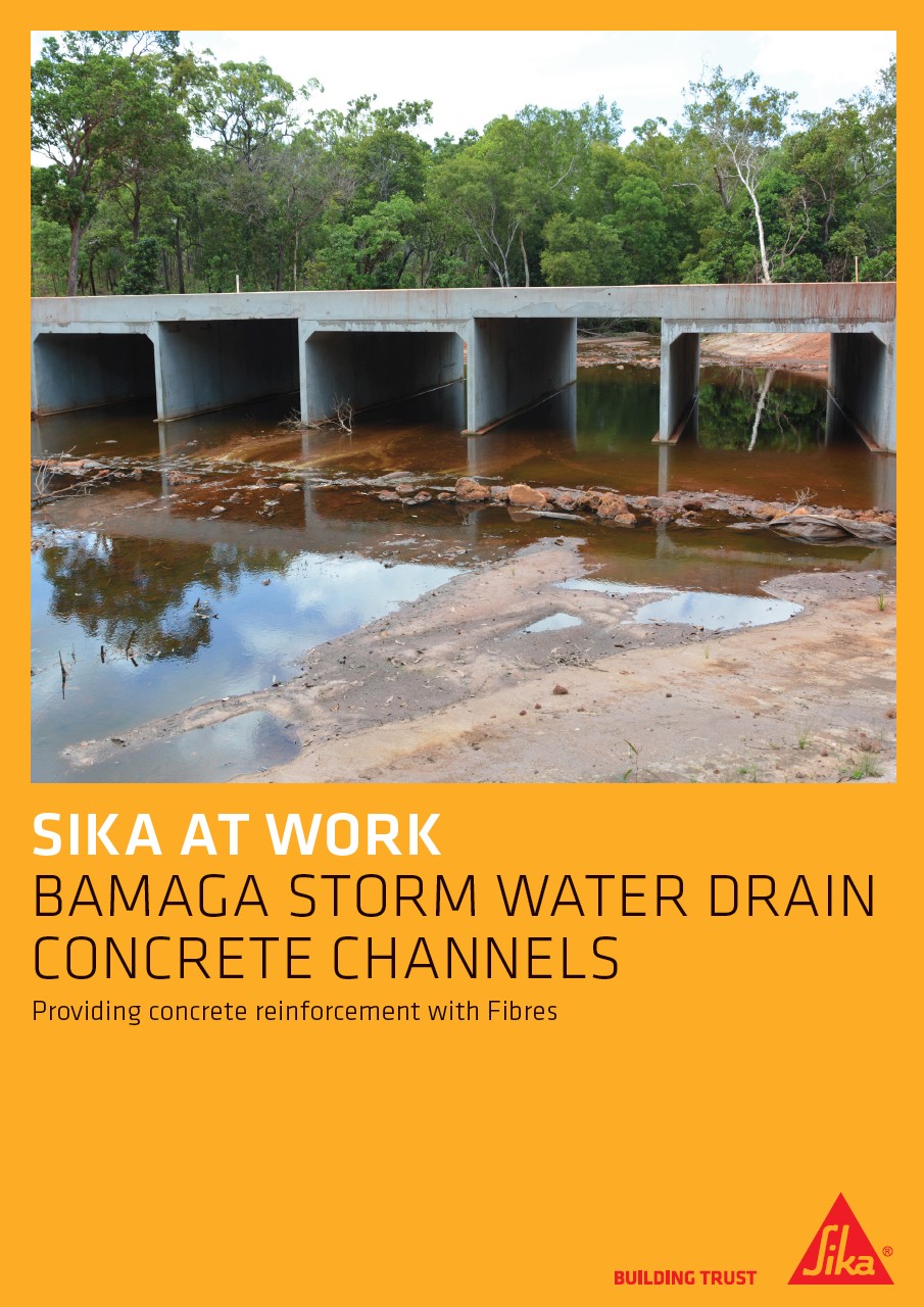 Bamaga Storm Water Drain Concrete Channels - Fiber Reinforced Concrete