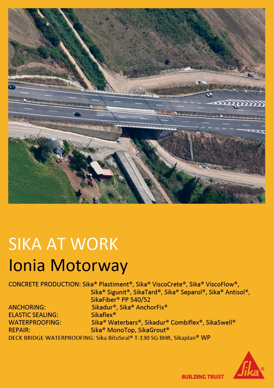 Ionia Motorway in Greece