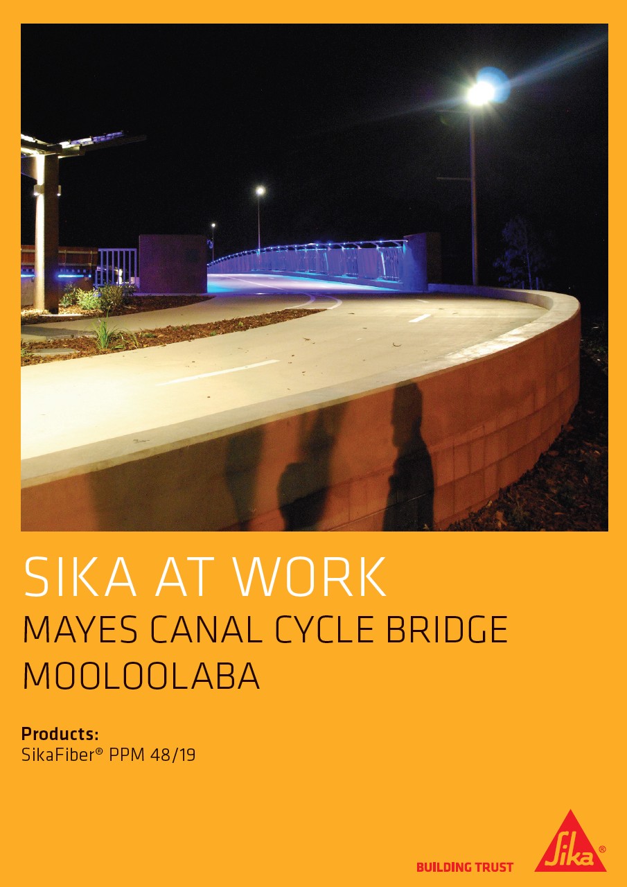 Mayes Canal Cycle Bridge in Mooloolaba, Australia with SikaFiber®