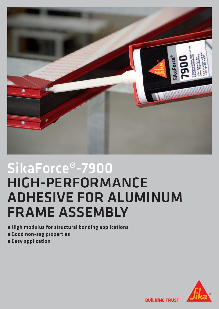 SikaForce®-7900 - Υψηλής απόδοσης συγκολλητικό για πλαίσια αλουμινίου