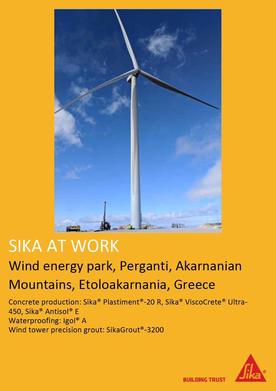 Wind energy park, Perganti, Akarnanian Mountains, Etoloakarnania