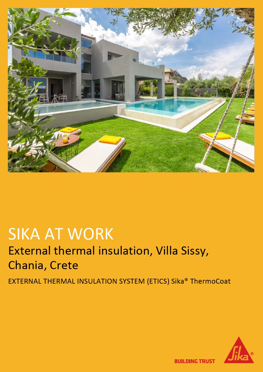 External thermal insulation, Villa Sissy, Chania, Crete