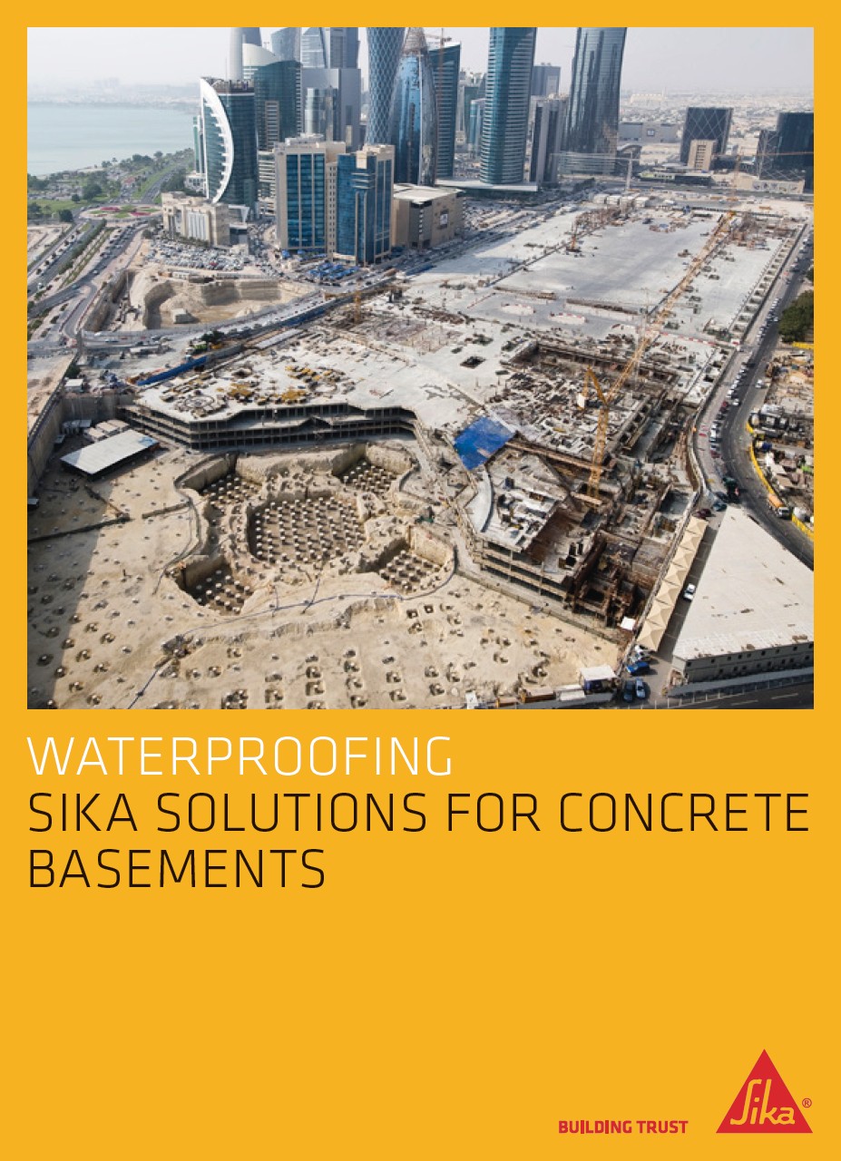 Λύσεις Sika για στεγανοποίηση υπόγειων κατασκευών